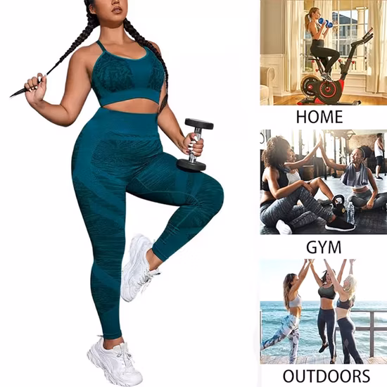 Private Brand Gym Apparel Fashionable Workout Breathable Fitness Clothing Running Custom Yoga Dri