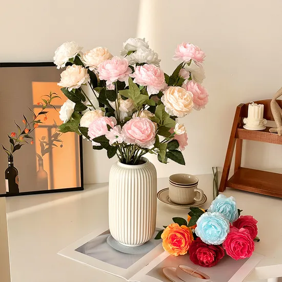 Artificial Flowers Wedding Decoration Plant Tabletop Decoration Artificial Potted Flower Artificial Flowers for Wall Decoration 