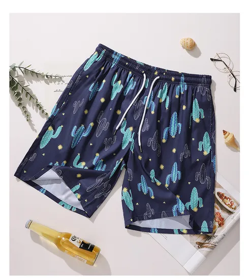 Men′s Beach Board Shorts Surf Swimming Shorts Sports Swim Trunks Swimwear Summer 