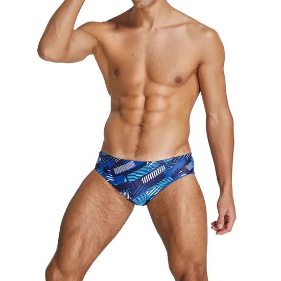 Men Swim Briefs Plain Sublimation Print Shorts Custom Logo Boy Atheletic Swimwear 