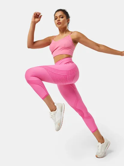 2025 Custom Women High Waist Seamless Sculpt Leggings High Compression Yoga Leggings Workout Fitness 4