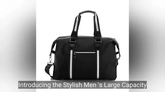 Large Capacity Waterproof Travel Duffel Bag for Men with Shoulder Strap 