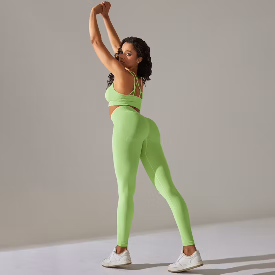 Seamless Fitness Women Workout Sport Set Padded Sports Bra High Waist Legging Sportswear Yoga Suit Gym Push up Clothes