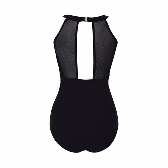Ladies Waist Net Neck Lace Black Push up Padded Bra V