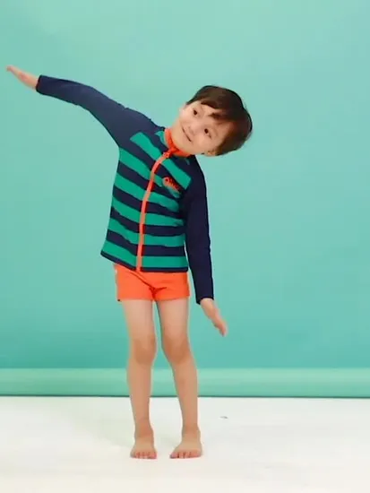 Customized Boys Swimming Trunks Short Jammer Side Dinosaur Rubber Print Swimwear 