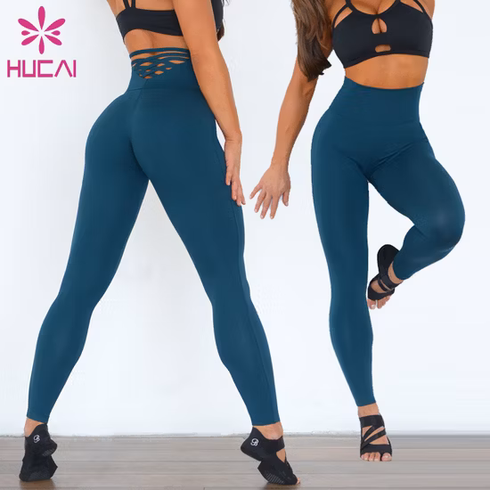 Custom Activewear Nylon Spandex High Waisted Women Active Leggings